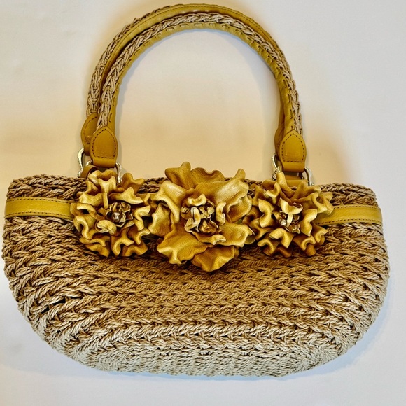 Brighton Tan Shoulder Bag with Yellow Floral Details - Picture 13 of 13